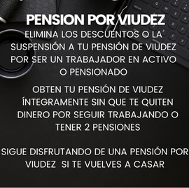 Pensiones por viudez. – Elimina los descuentos o la suspensión indebida de tu pensión por viudez. Cásate y sigue disfrutando tu pensión por viudez.